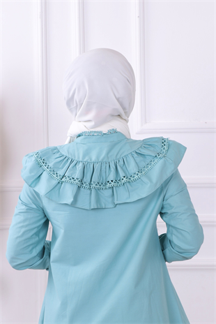 Yakası Dantelli Tunik 