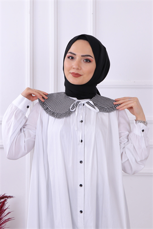 Ayz- Yakası Ekoseli Tunik