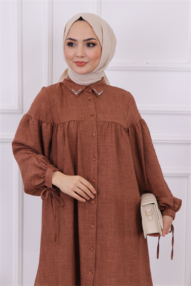 Yakası Taşlı Robalı Tunik 