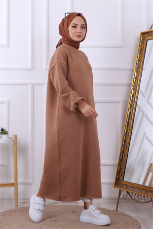 Yanı Çıtçıtlı Elbise 