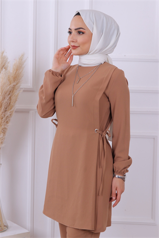 Yanları Bağcıklı Takım Taba