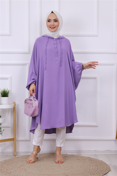 Yarasa Kol Tunik Lila