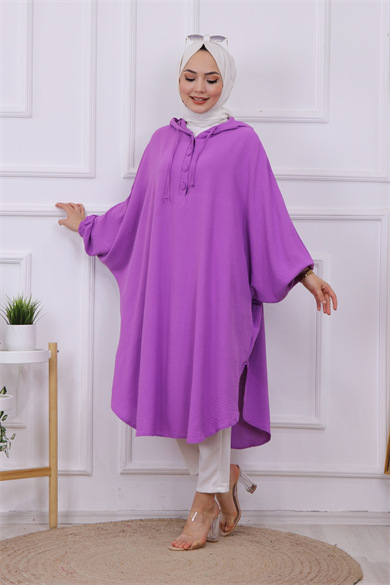 Yarasa Kol Tunik Mor