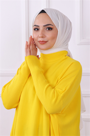Yarasa Kol Tunik Sarı