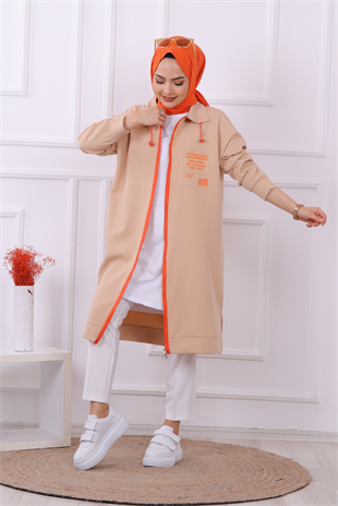 Yazı Detaylı Kap Bej