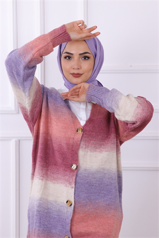 Yumoş Renkli Hırka