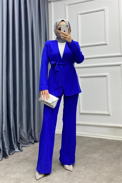 Zara Takım Saks Mavisi 