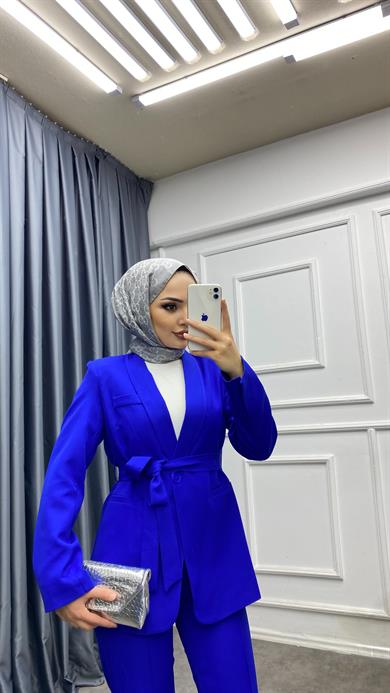 Zara Takım Saks Mavisi 
