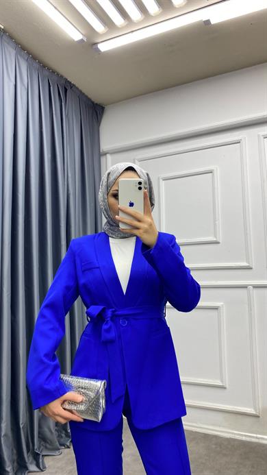 Zara Takım Saks Mavisi 
