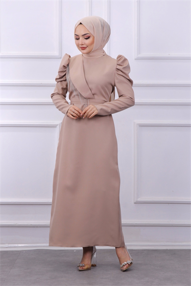 Zincir Detaylı Elbise 