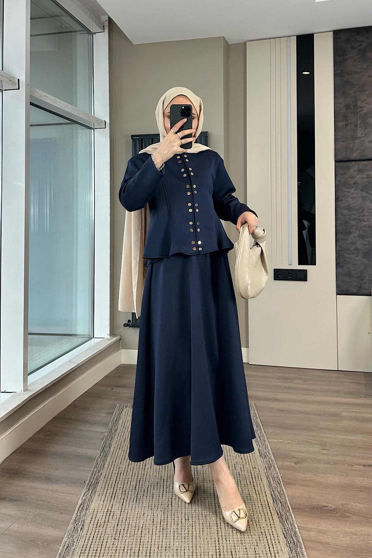 Skuba Etekli Takım Lacivert DubaiShowroomTAKIM01034