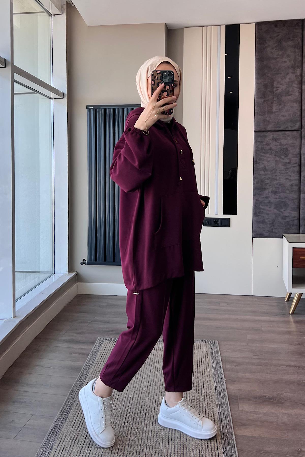 Kapüşonlu Oysho TakımDubaiShowroomTAKIM19143