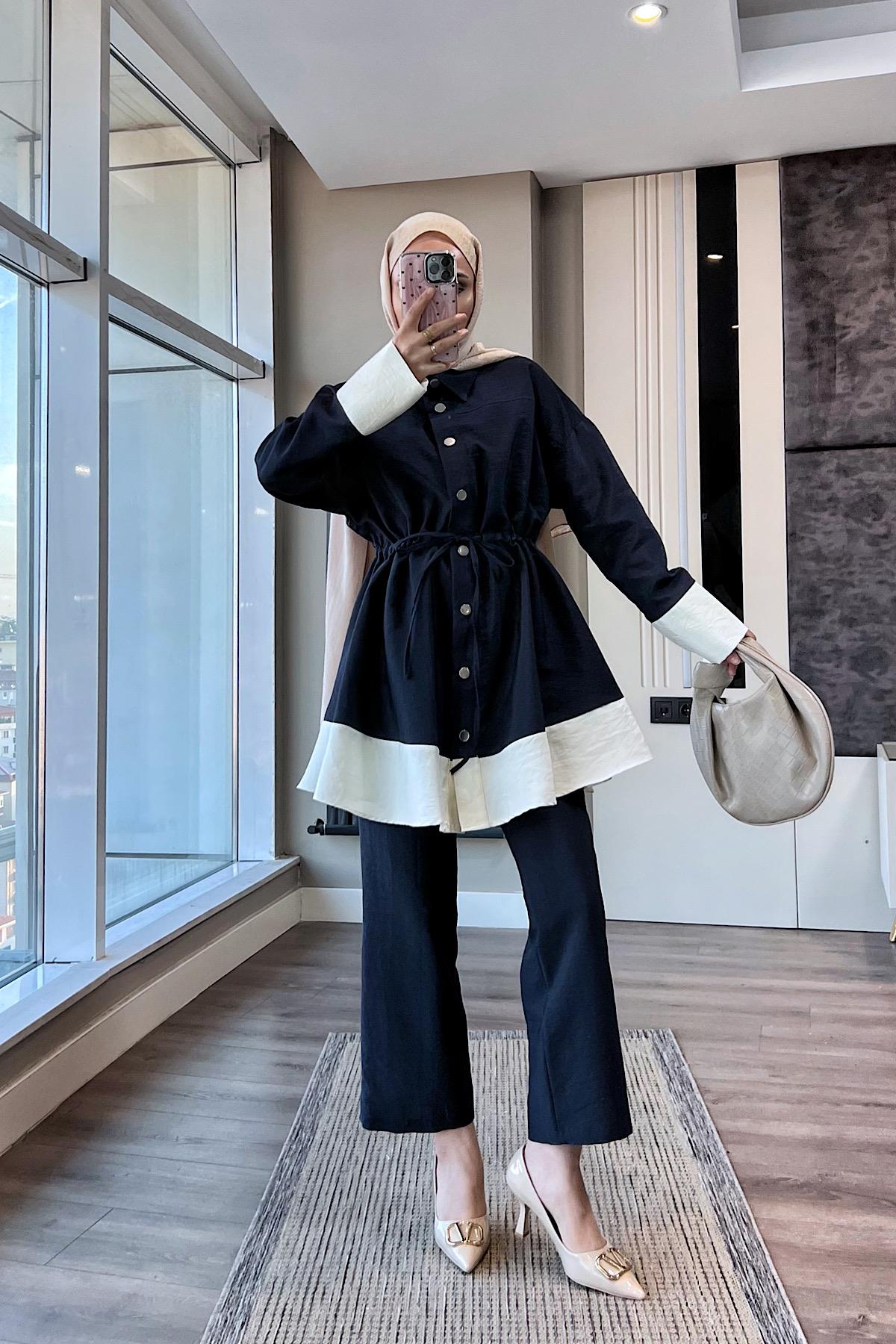 İkili Takım LacivertDubaiShowroomTAKIM01004