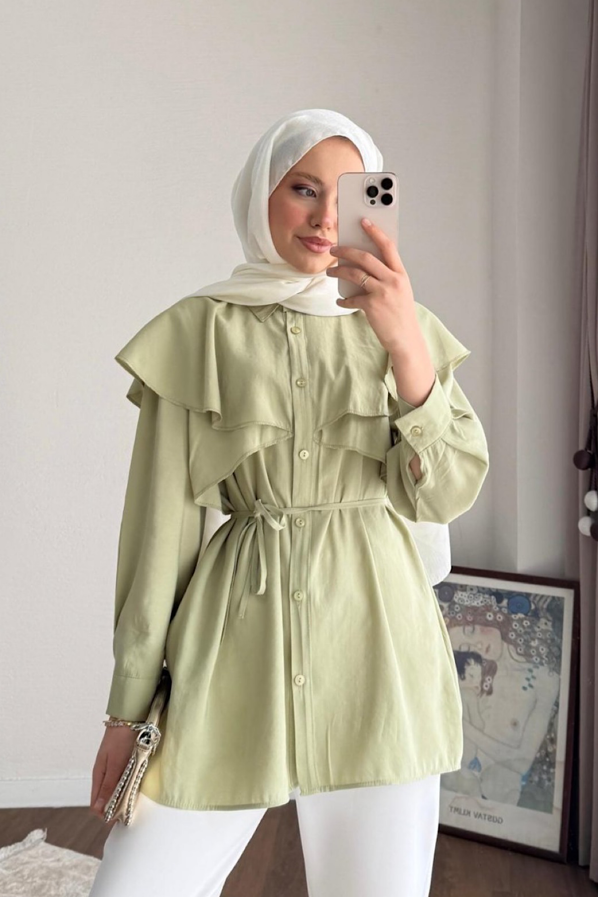 Allerli Modal Gömlek MaviDubaiShowroomÜST GİYİM02646