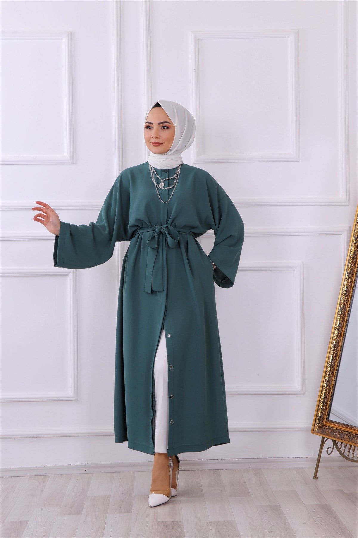 abaya  zümrüt yeşili