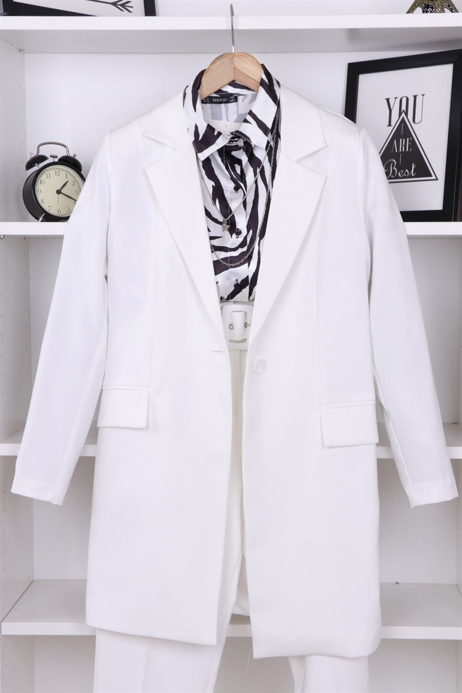 BLAZER CEKET BEYAZ