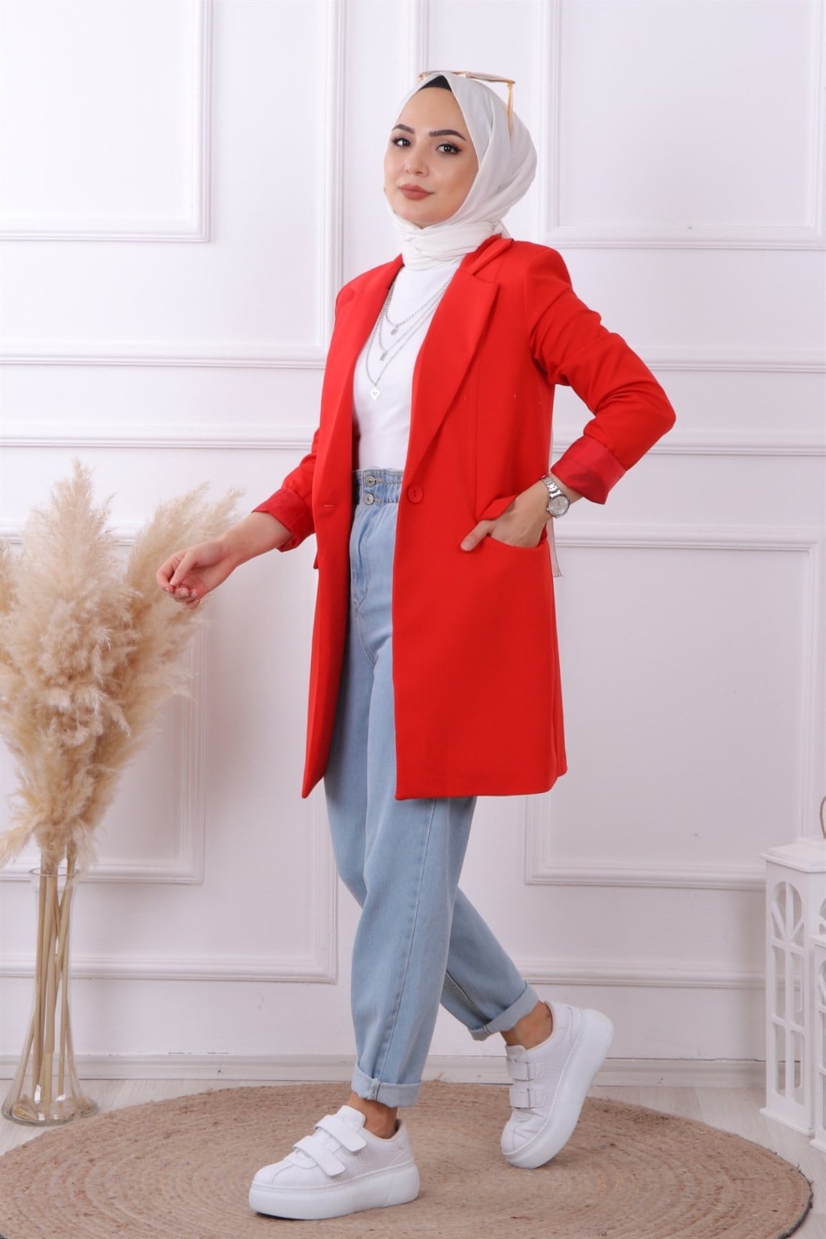 BLAZER CEKET KIRMIZI