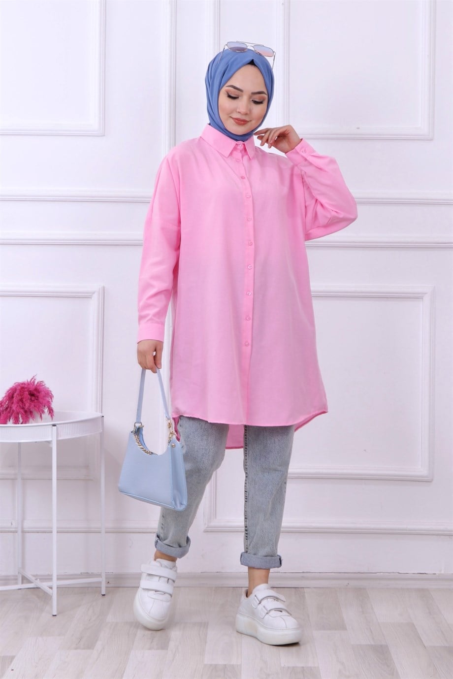 BOYFREND GÖMLEK PEMBE