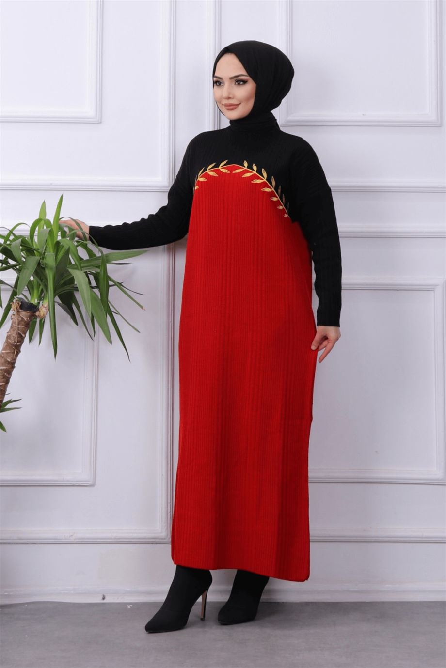 Çalıkuşu elbise kırmızı