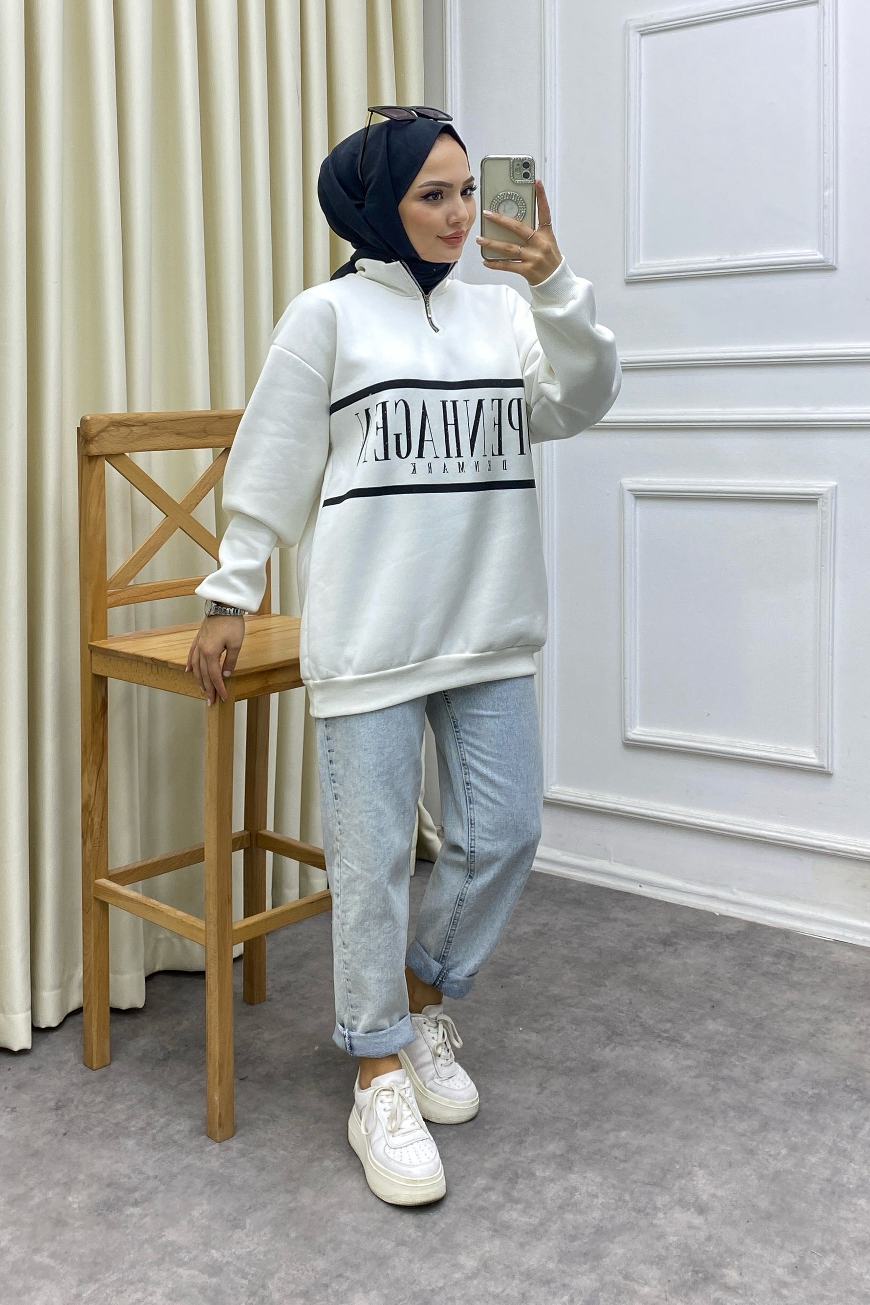 Copenhagen sweat beyaz