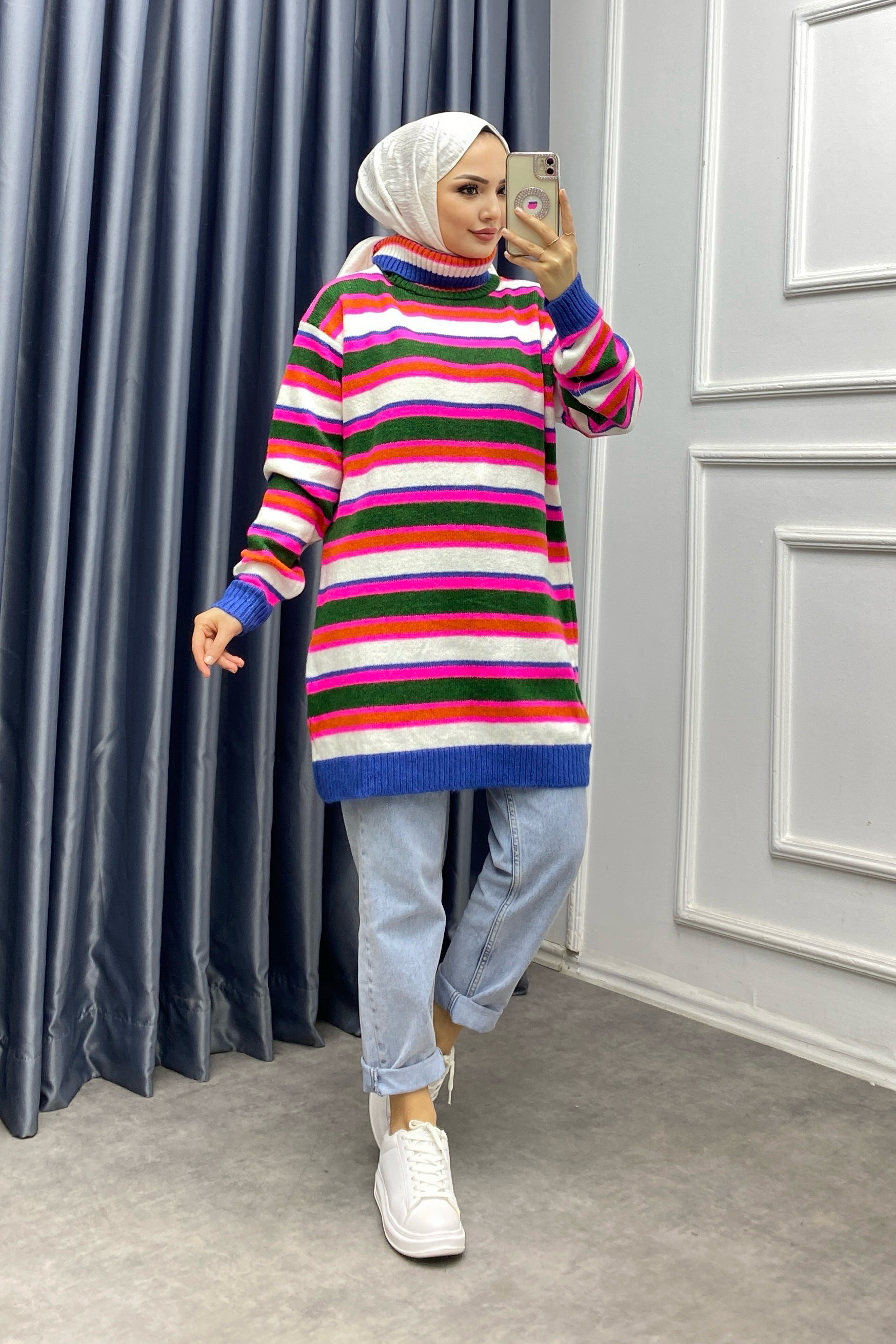 Degaje yaka Tunik