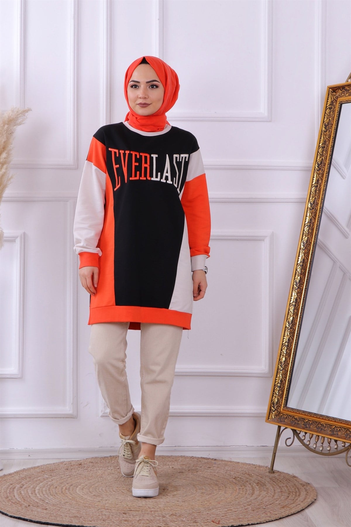 Ever last yazılı sweat - siyah