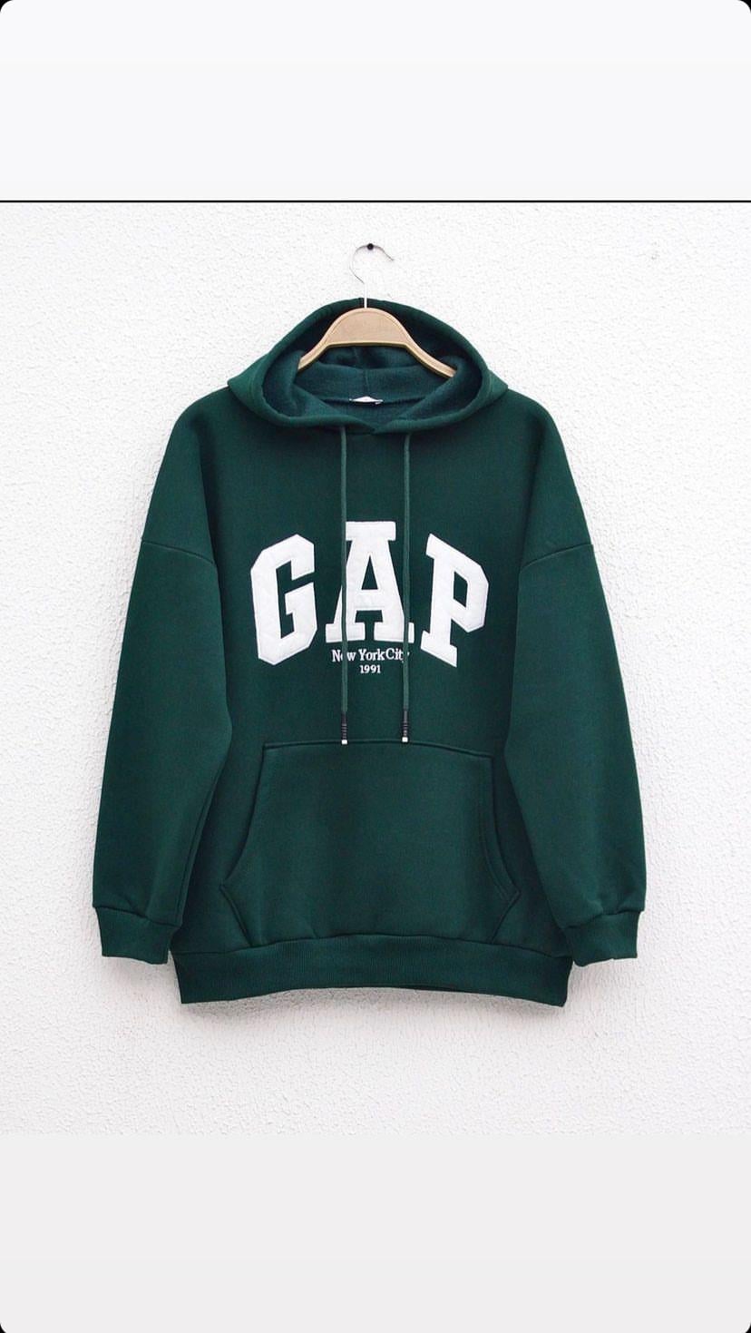 Gap içi şardonlu sweat yeşil