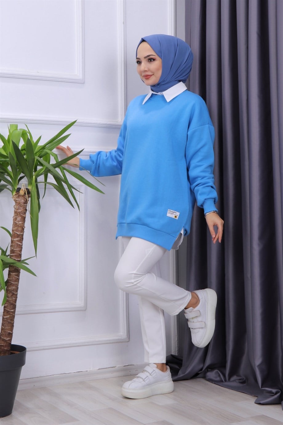 İÇİ ŞARDONLU ÜÇ İPLİK SWEAT 