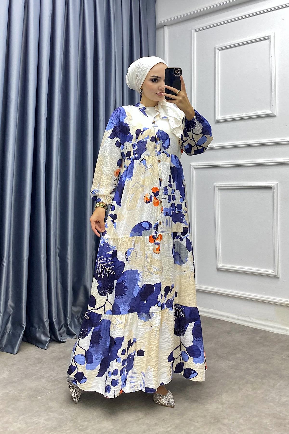 İlayda elbise lacivert 