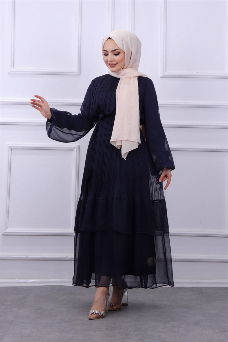 Janjan elbise lacivert