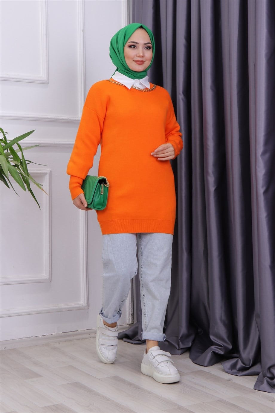 KOLYELİ TUNİK TURUNCU
