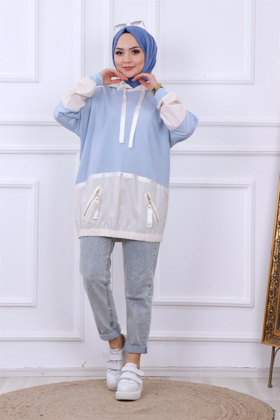 PARAŞÜT DETAYLI KAPŞONLU SWEAT 