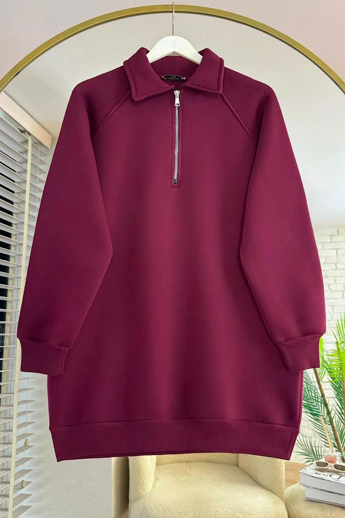 Reglan kol Bordo sweat 