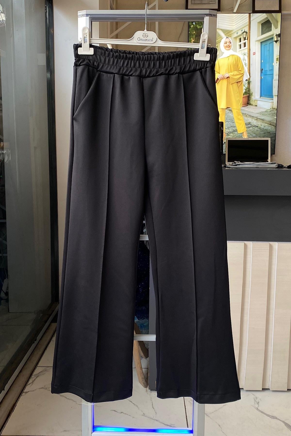 Skuba bol paça Pantolon Siyah  