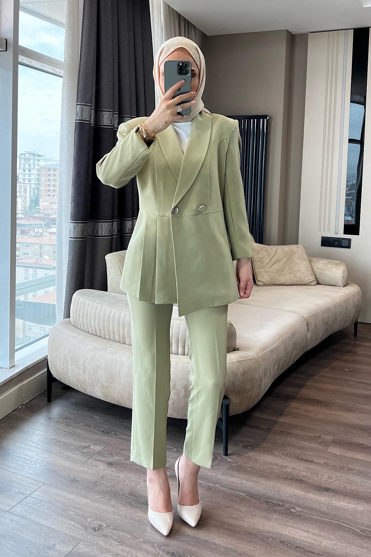 Sol Ön Pile Detay İkili Takım Yeşil