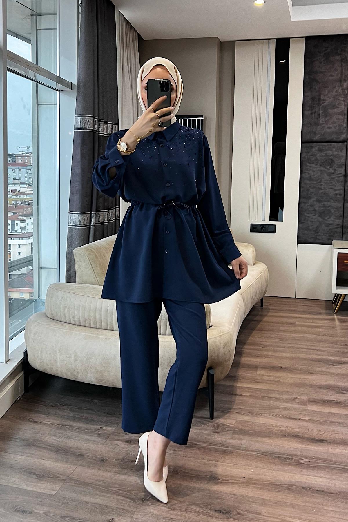 Üzeri taşlı Beli Tünelli Linda Takım