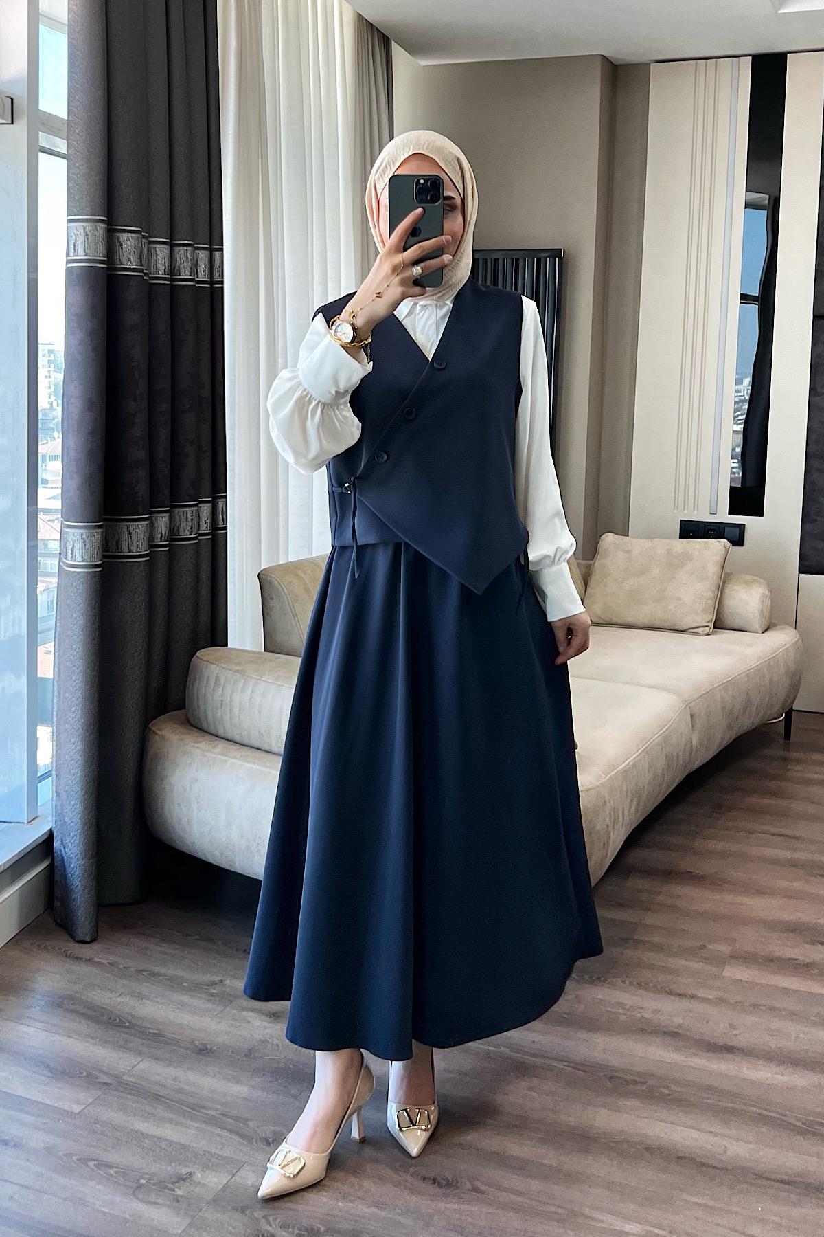 Yandan Bağlamalı takım Lacivert