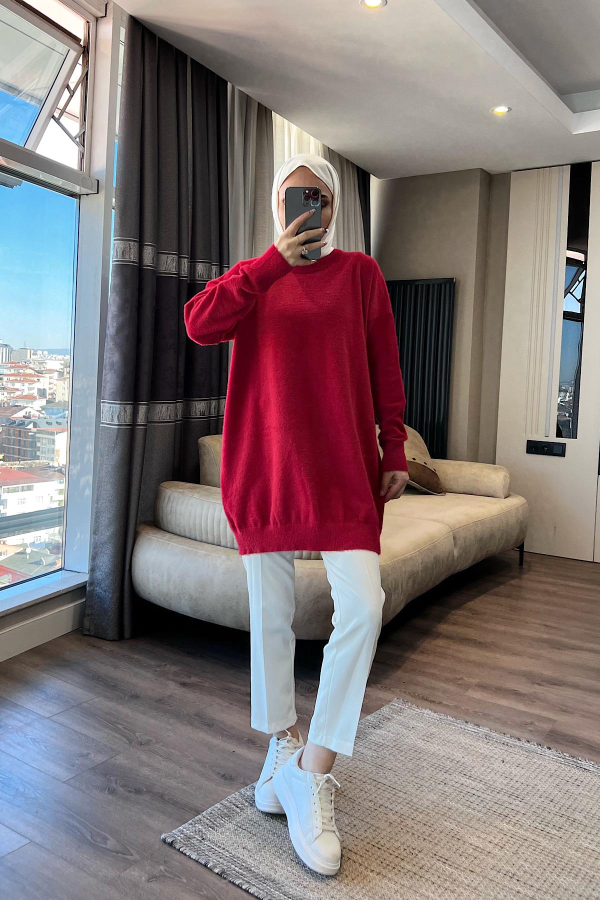 Yumoş Tunik Kırmızı