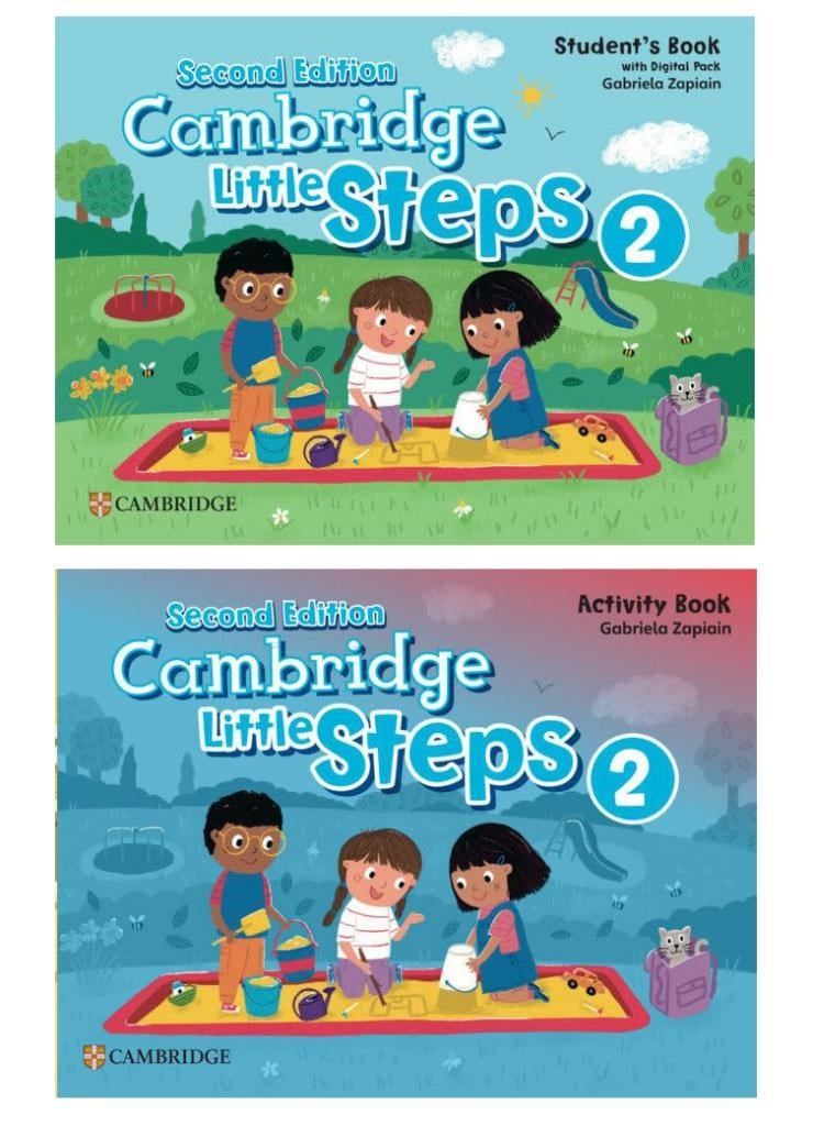 Cambridge Little Steps Level 2 (2nd Second Edition) - Student's Book + Activity Book + CD + resources  (KOD YOKTUR)