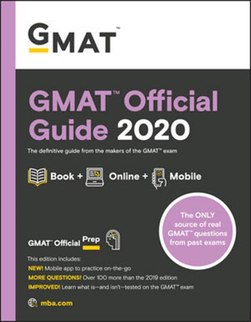 GMAT official guide 2020