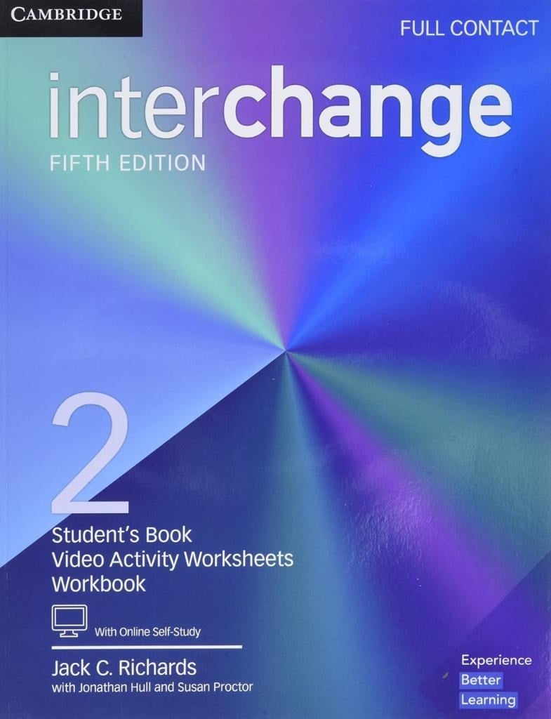 Interchange 2 Full Contact 5th Edition include Workbbok and video activity sheets with downloadable Audios