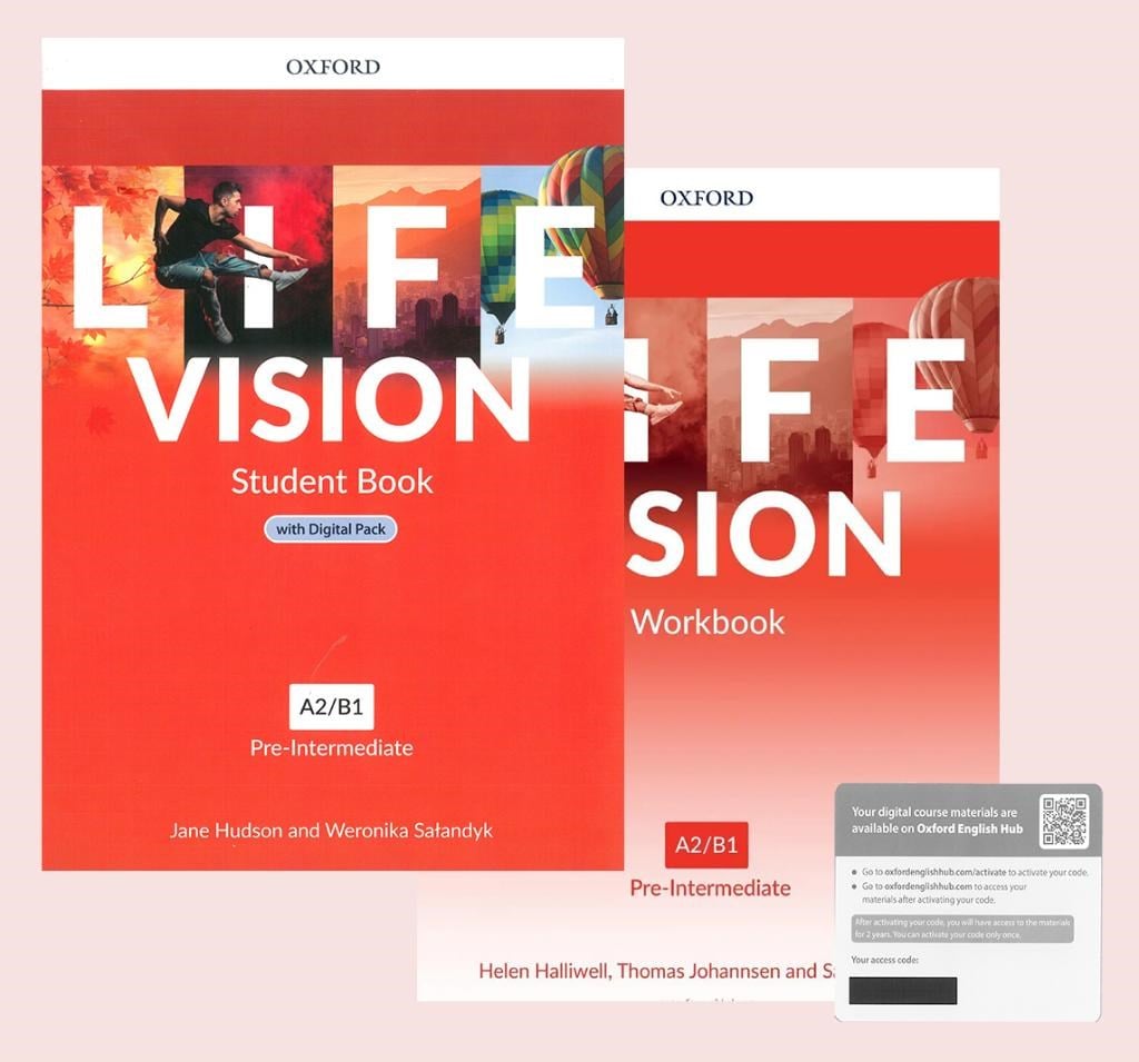 Life Vision Pre-intermediate A2/B1 Student Book with Online Practice + Workbook 