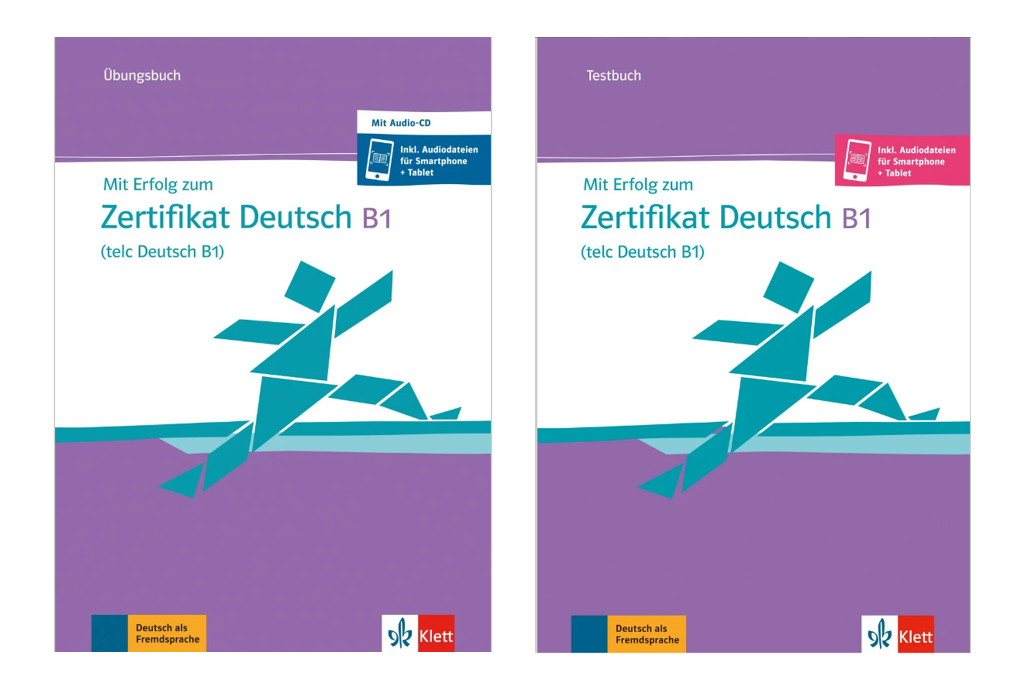 Mit Erfolg zum Zertifikat Deutsch B1 (telc Deutsch B1) Übungsbuch + Testbuch mit Online Audios