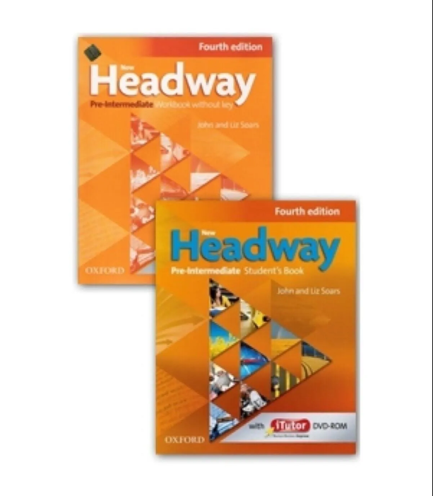 New Headway Pre-intermediate Student's Book + Workbook+ CD 4th Ed