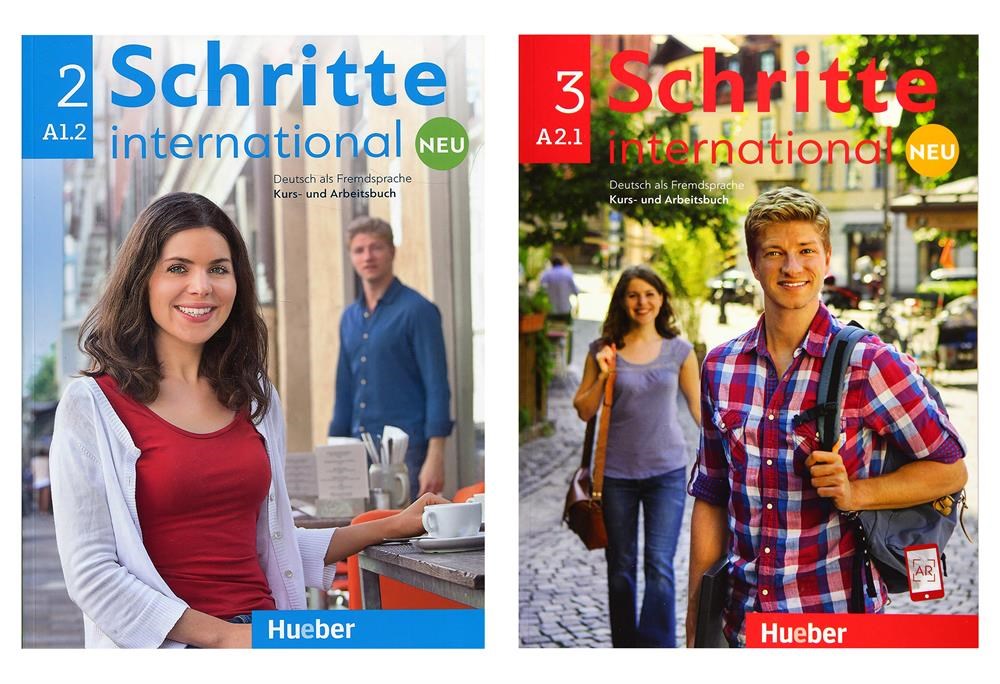 Schritte International Neu 2 ( A1.2 ) + Schritte International Neu 3 ( A2.1 ) Kurs Und Arbeitsbuch + Ar Teknolojisi Ile Kolay Öğrenme