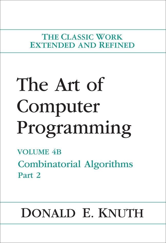 The Art of Computer Programming, The: Combinatorial Algorithms, Volume 4B, Part 2
