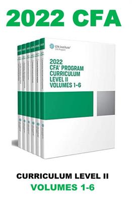 2022 CFA Program Curriculum Level II Box Set (Volume 1-6) by CFA Institute