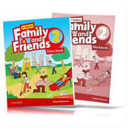 Family and Friends Level 2 : Class Book and WORKBOOK with Downloadable Audios