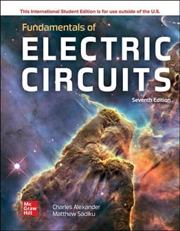 ISE Fundamentals of Electric Circuits (ISE HED IRWIN ELEC&COMPUTER ENGINERING) 7th Edition Matthew Sadiku