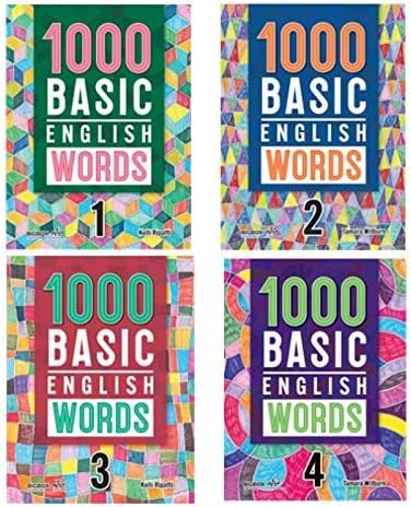 1000 Basic English Words Level 1-2-3-4 with Downloadable Audios CD